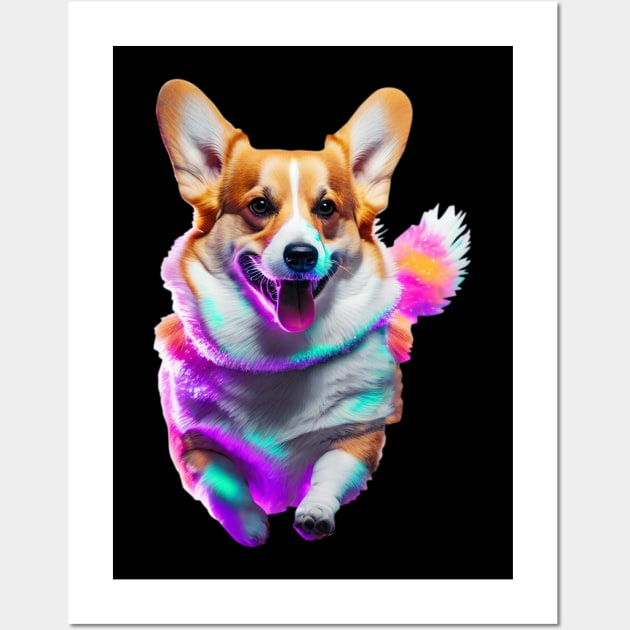 Pembroke Welsh Corgi Wall Art by Wickedcartoons